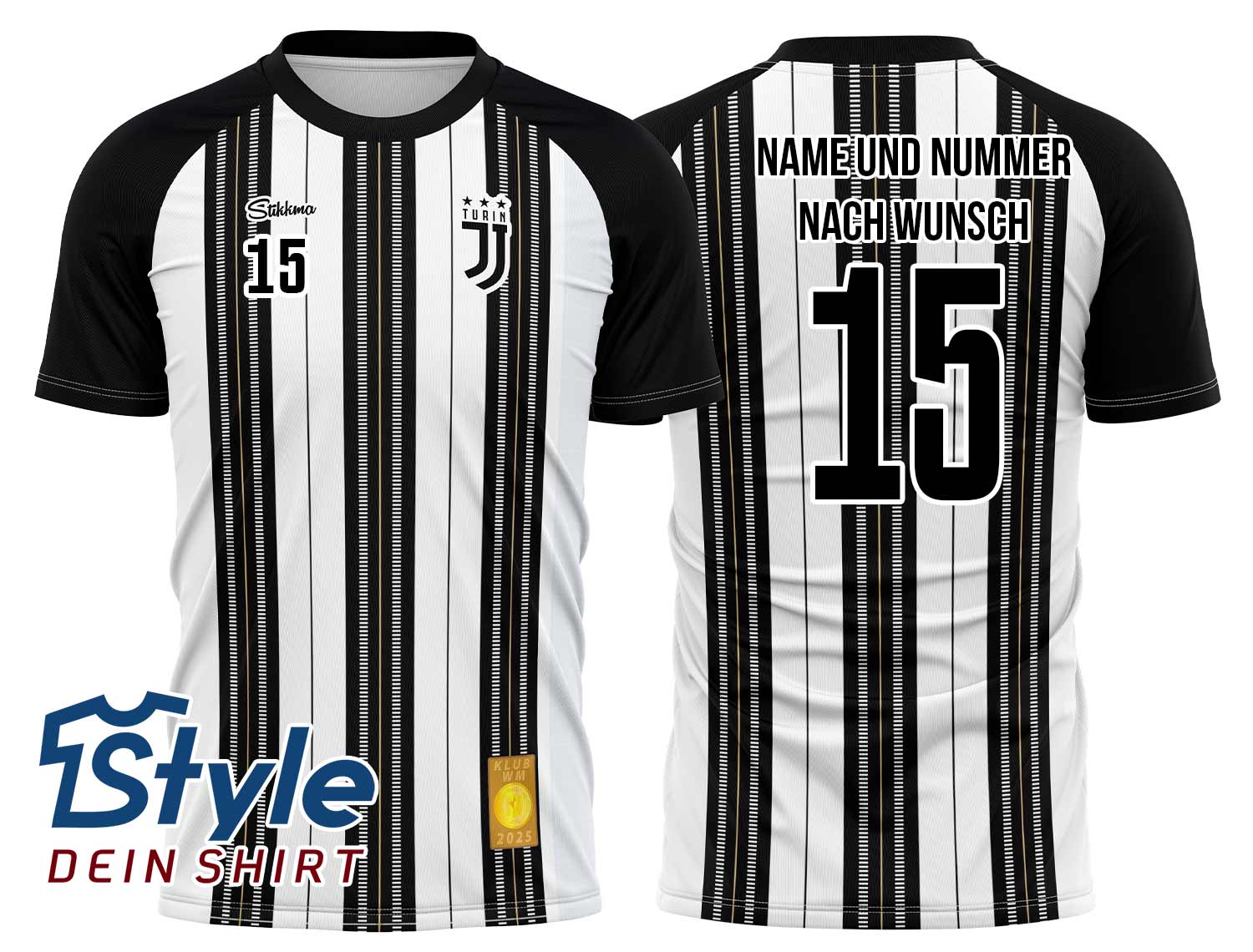 Turin Fan-Trikot für Klub WM 2025 inkl. Name und Nummer (Druck)