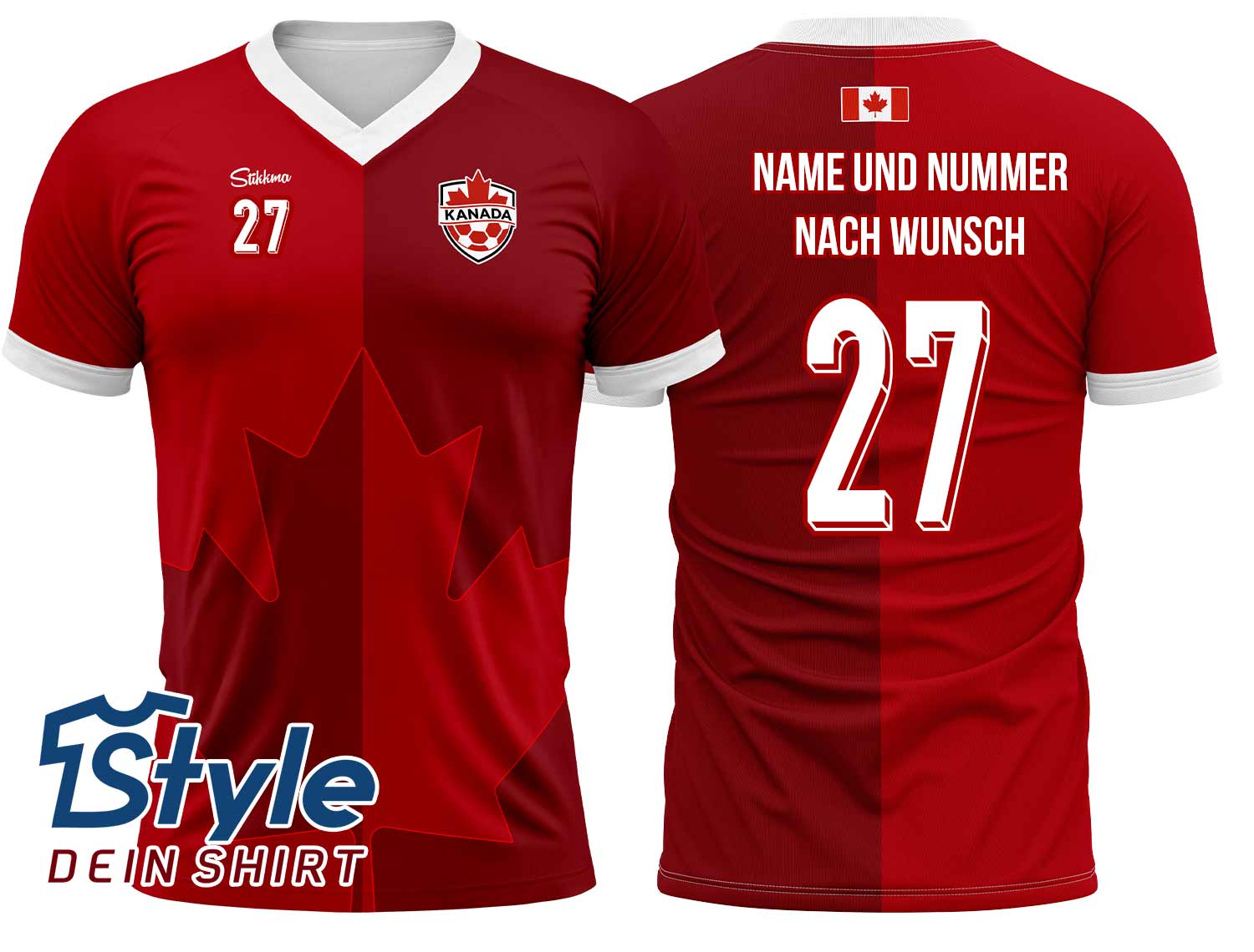 Kanada WM 2026 Fan-Trikot Heim inkl. Name und Nummer (Druck)