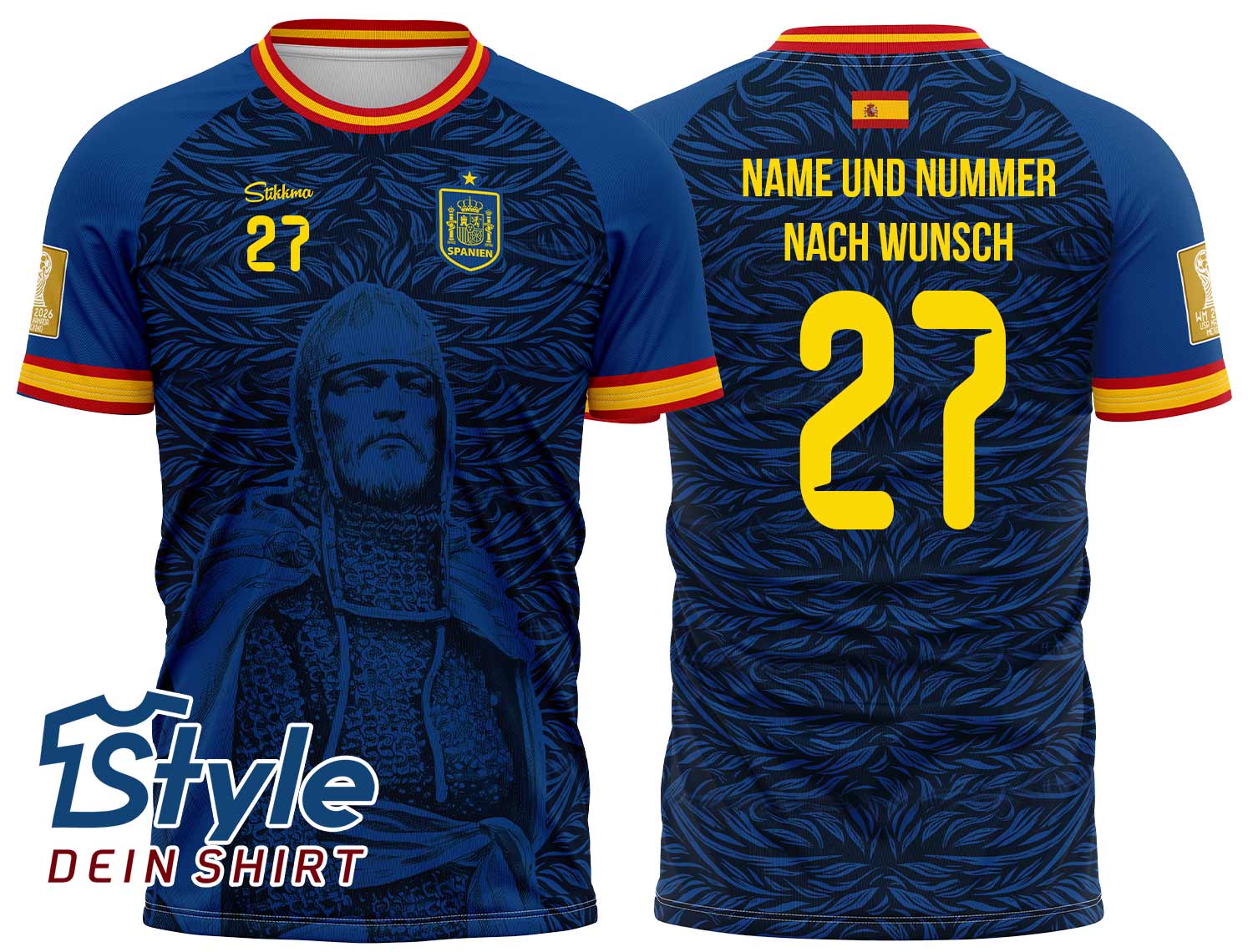 Spanien WM 2026 "El Cid Special" Fan-Trikot inkl. Name und Nummer (Druck)