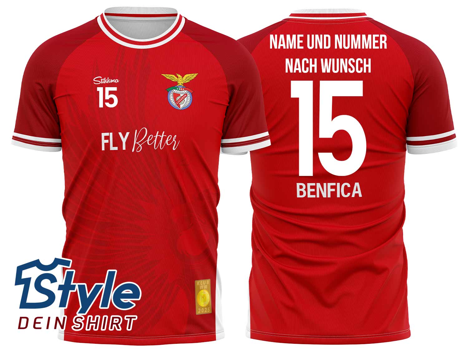 Lissabon Fan-Trikot für Klub WM 2025 inkl. Name und Nummer (Druck)