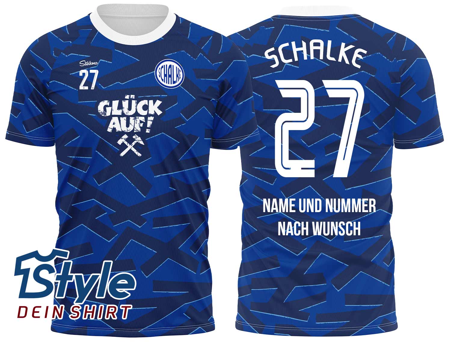 Schalke Fan-Trikot Heim 25/26 inkl. Name und Nummer (Druck)