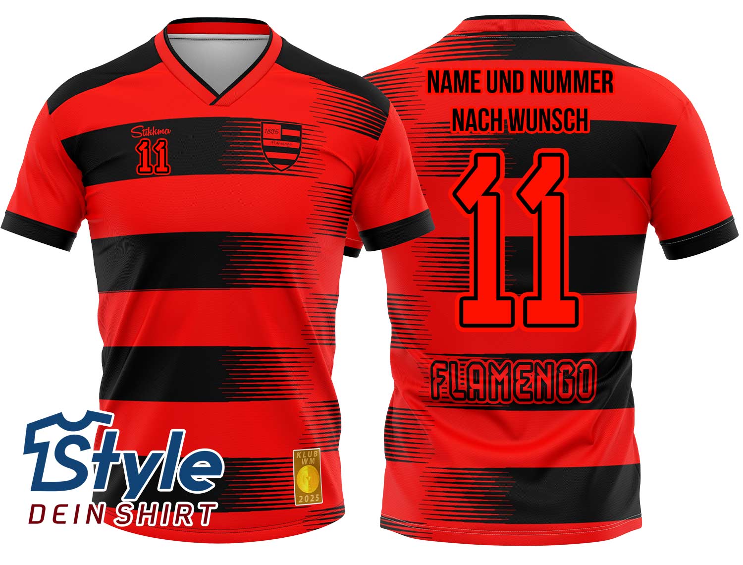 Flamenco Fan-Trikot für Klub WM 2025 inkl. Name und Nummer (Druck)