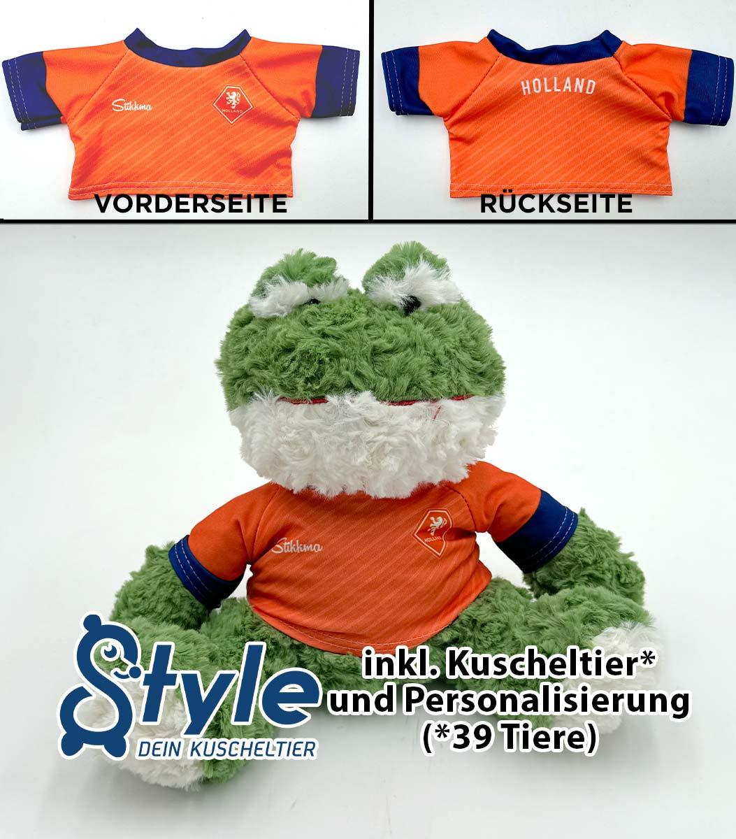 Kuscheltier personalisierbar mit Holland Trikot für die EM2024 inkl. kostenloser Personalisierung