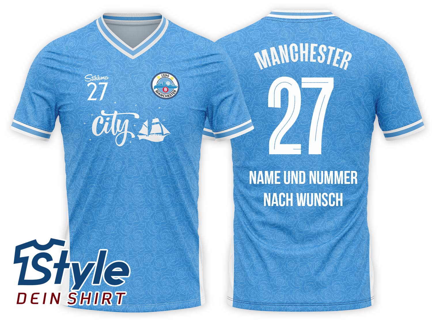 City Fan-Trikot inkl. Name und Nummer (Druck)