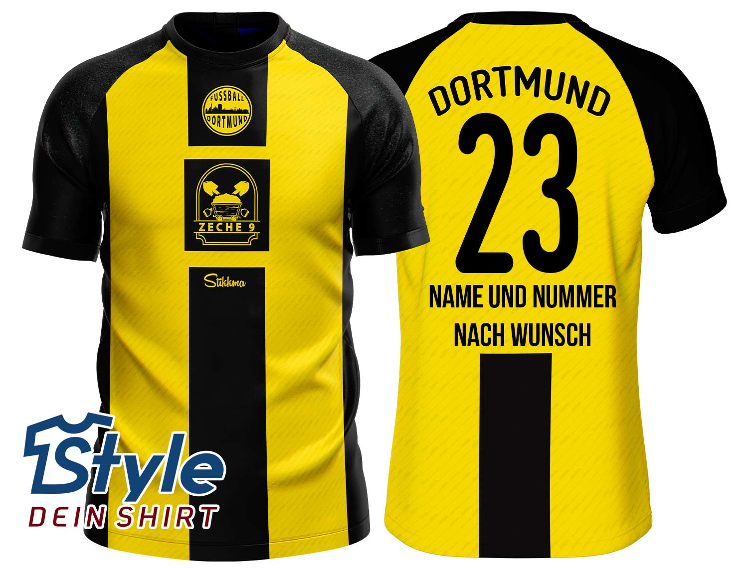 Dortmund Fan-Trikot inkl. Name und Nummer (Druck)