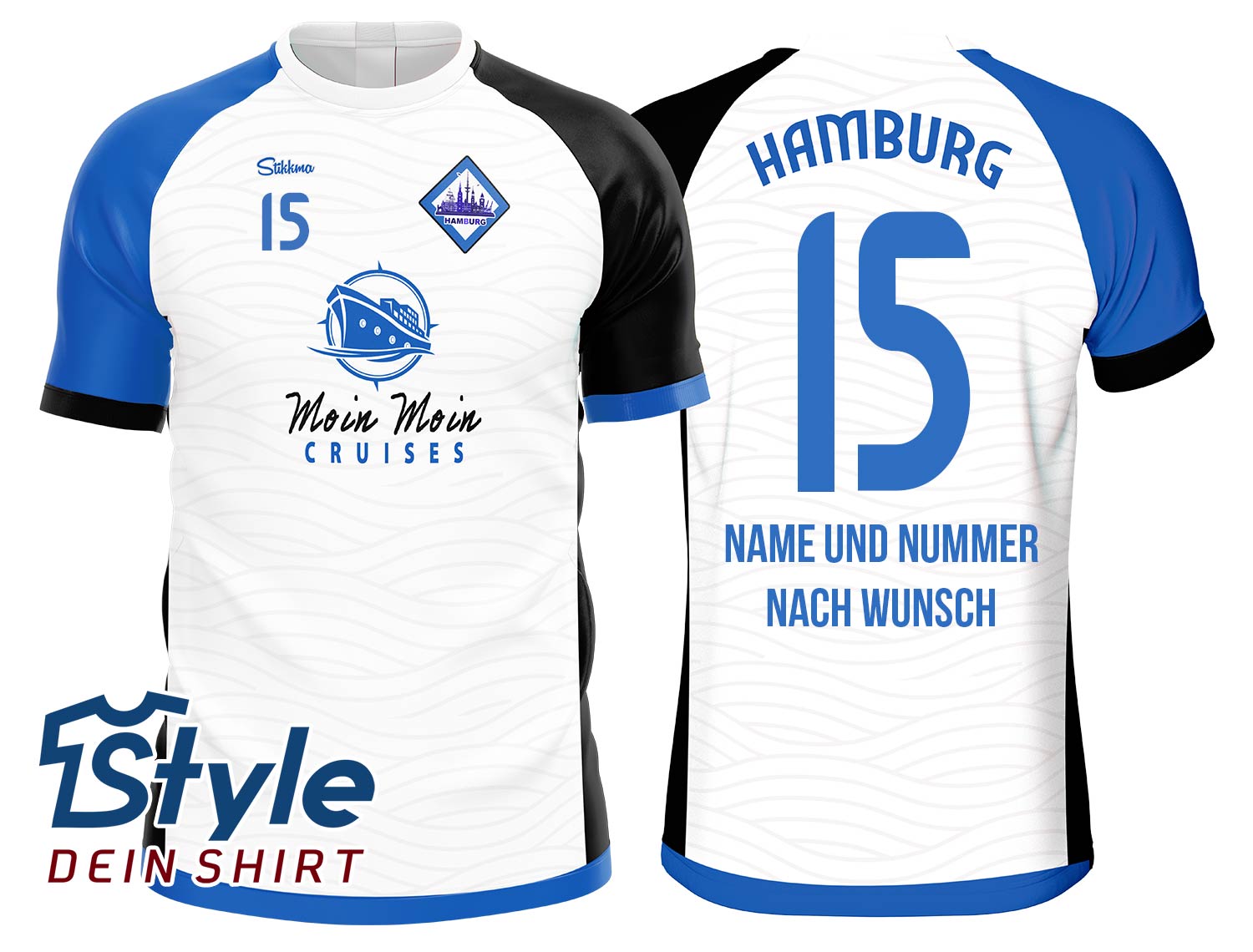 Hamburg Fan-Trikot inkl. Name und Nummer (Druck)