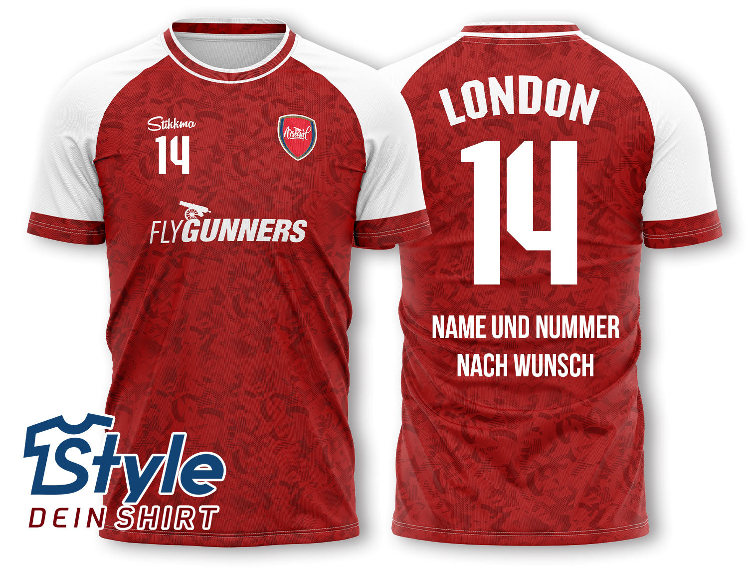 London Fan-Trikot inkl. Name und Nummer (Druck)