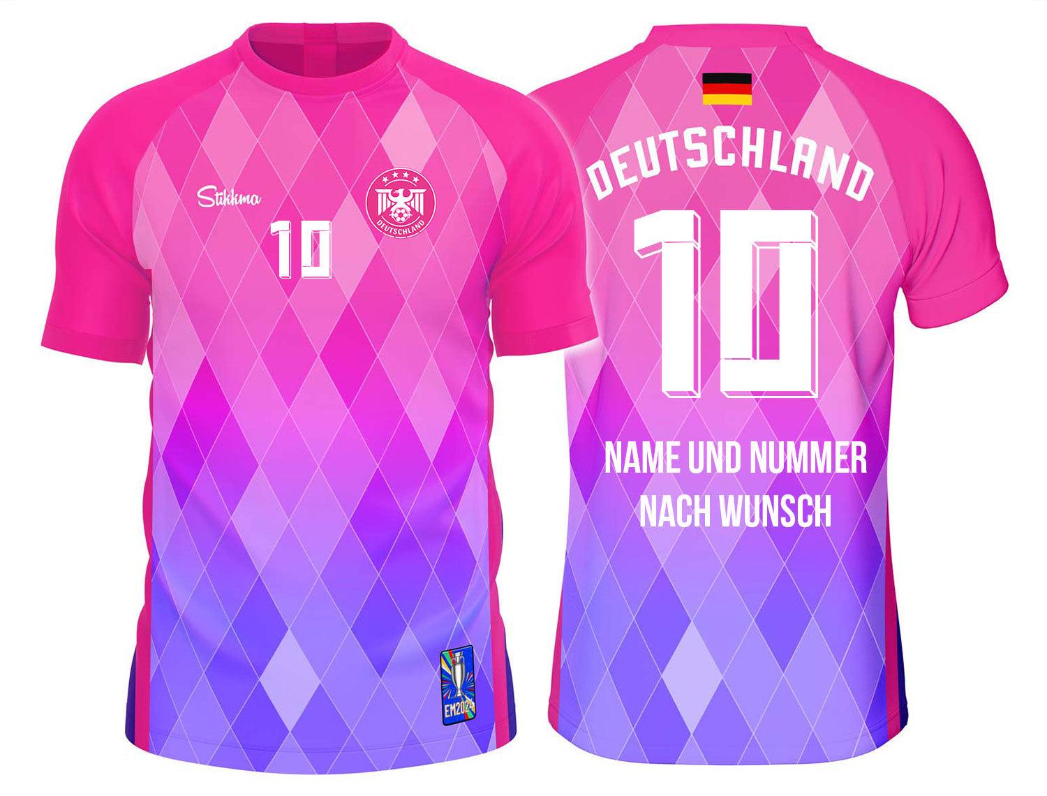 Deutschland Away Fan-Trikot EM2024 inkl. Name und Nummer (Druck) - Stikkma