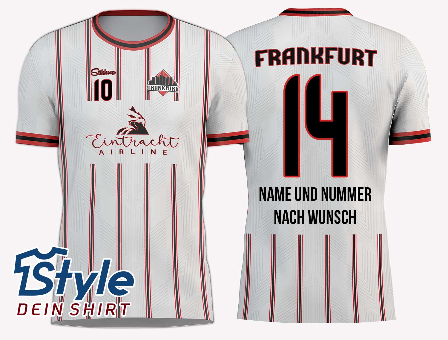 Frankfurt Fan-Trikot inkl. Name und Nummer (Druck)