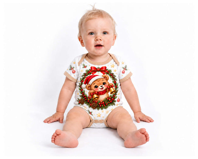 Weihnachtsbärchen Weihnachts Baby Body inkl. Name (Druck)