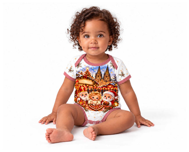 Kölner Weihnachtsmarktfreunde Weihnachts Baby Body inkl. Name (Druck)