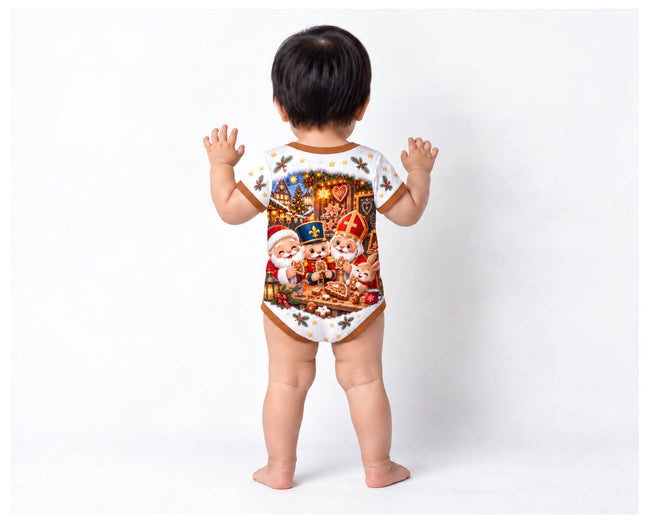 Nussknackers Lebkuchenfest Weihnachts Baby Body inkl. Name (Druck)
