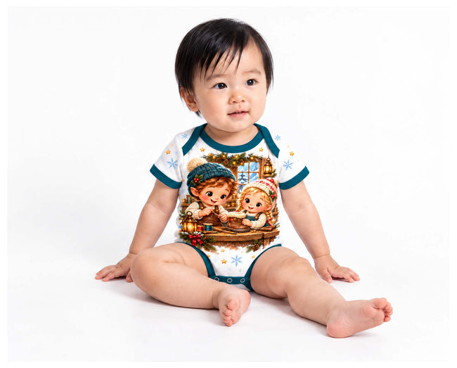 Die Wichtel und der Schuster Weihnachts Baby Body inkl. Name (Druck)