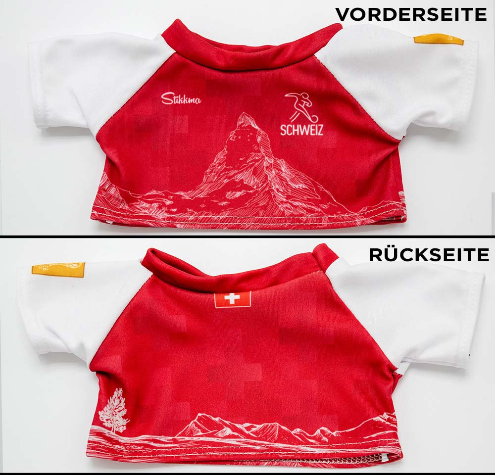 Schweiz WM2026 Trikot für Kuscheltiere, div. Größen- inkl. kostenloser Personalisierung (Druck)