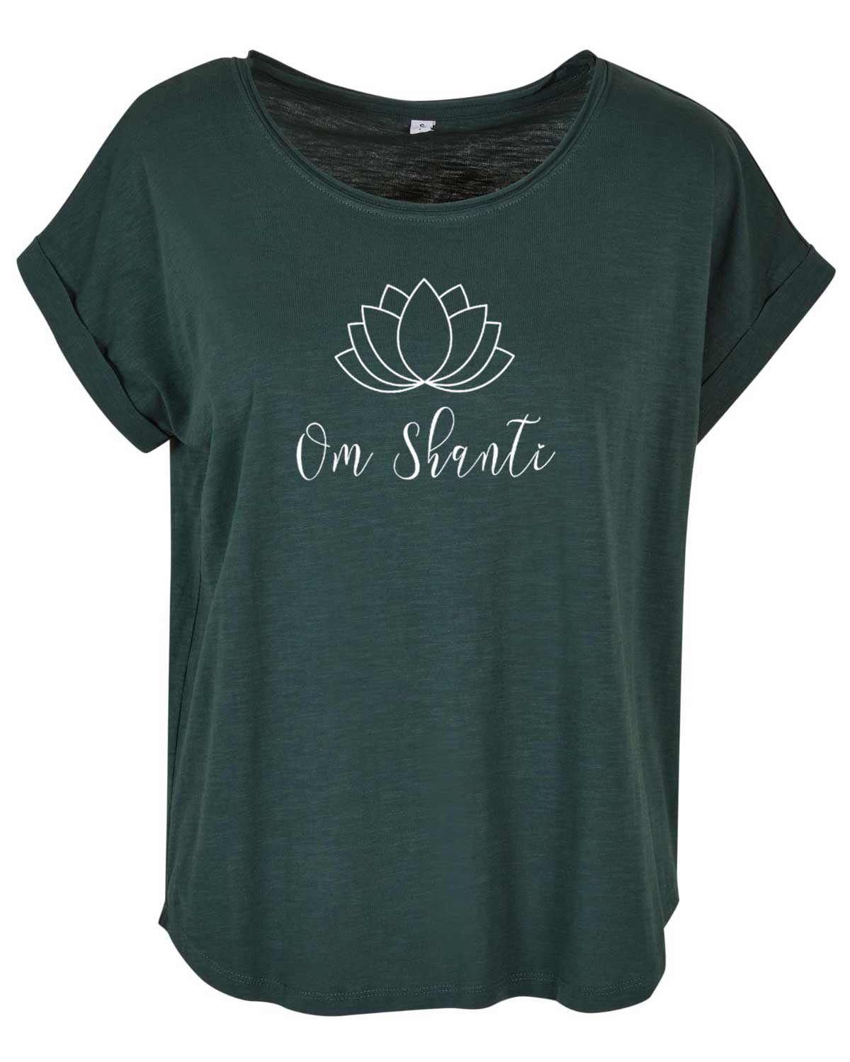 Yoga Ladies Long Slub Tee "Om Shanti"