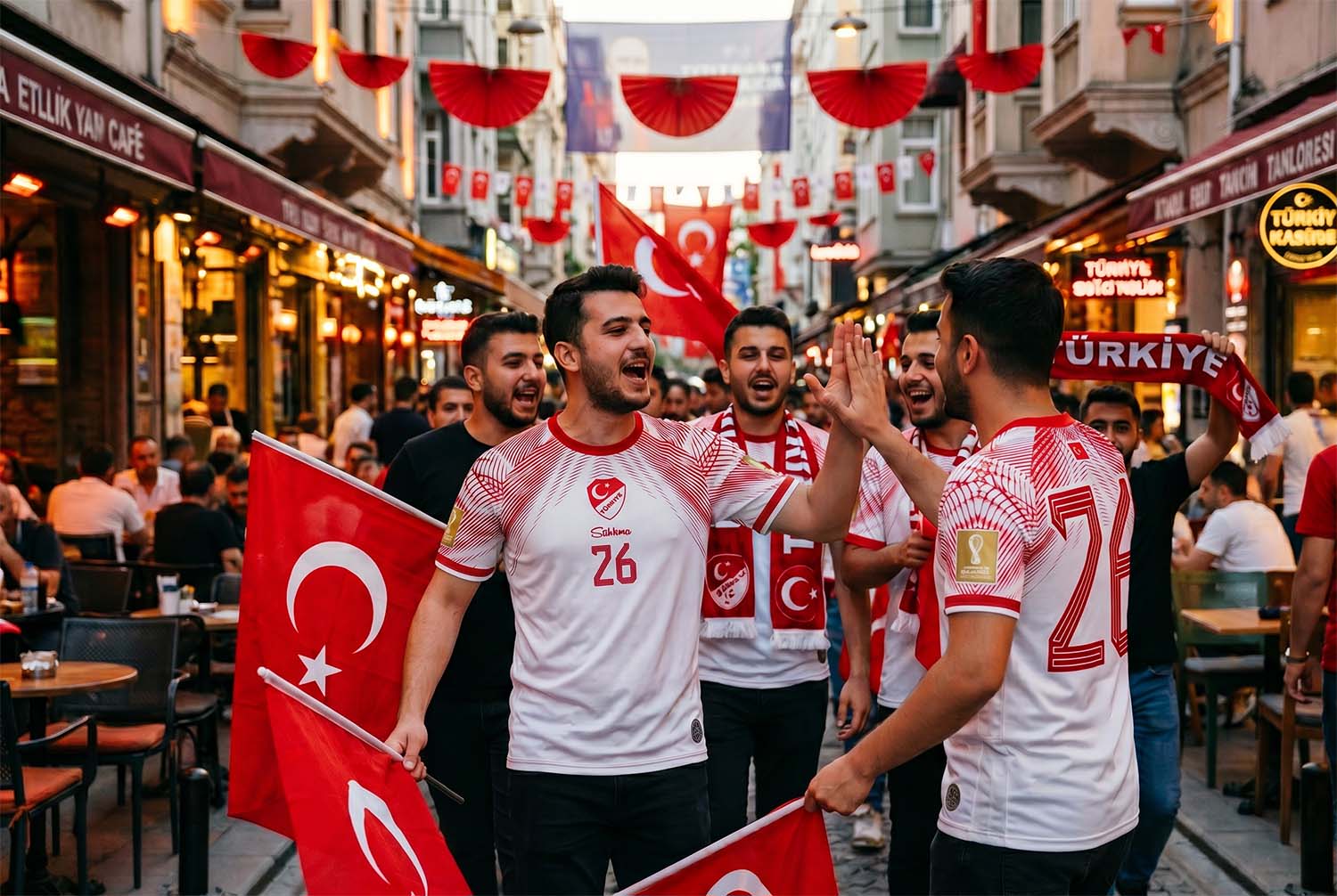Türkei WM 2026 Fan-Trikot inkl. Name und Nummer (Druck)
