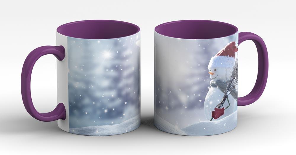 Tasse-Schneemann-lila