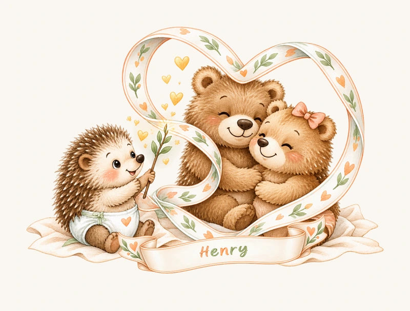 Henry auf dem vorderen Herzband