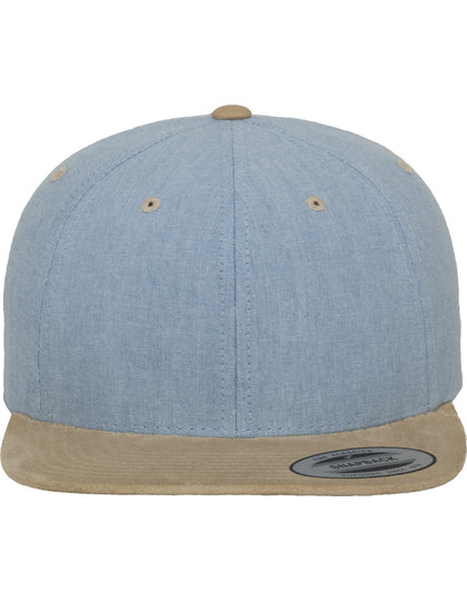 Chambray-Suede Snapback