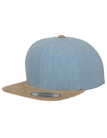 Chambray-Suede Snapback