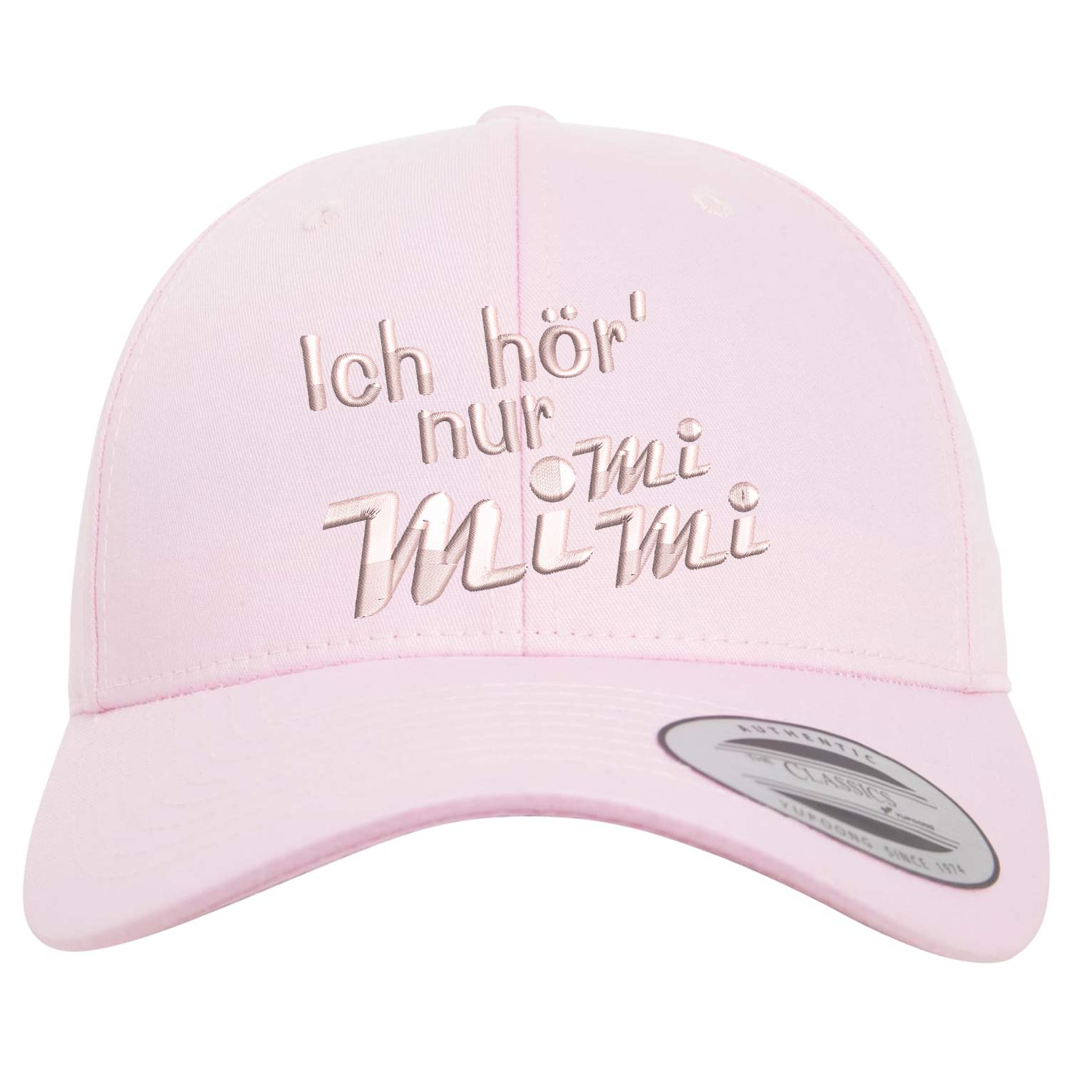 Curved Classic Snapback Cap "Ich höre nur Mimimi"