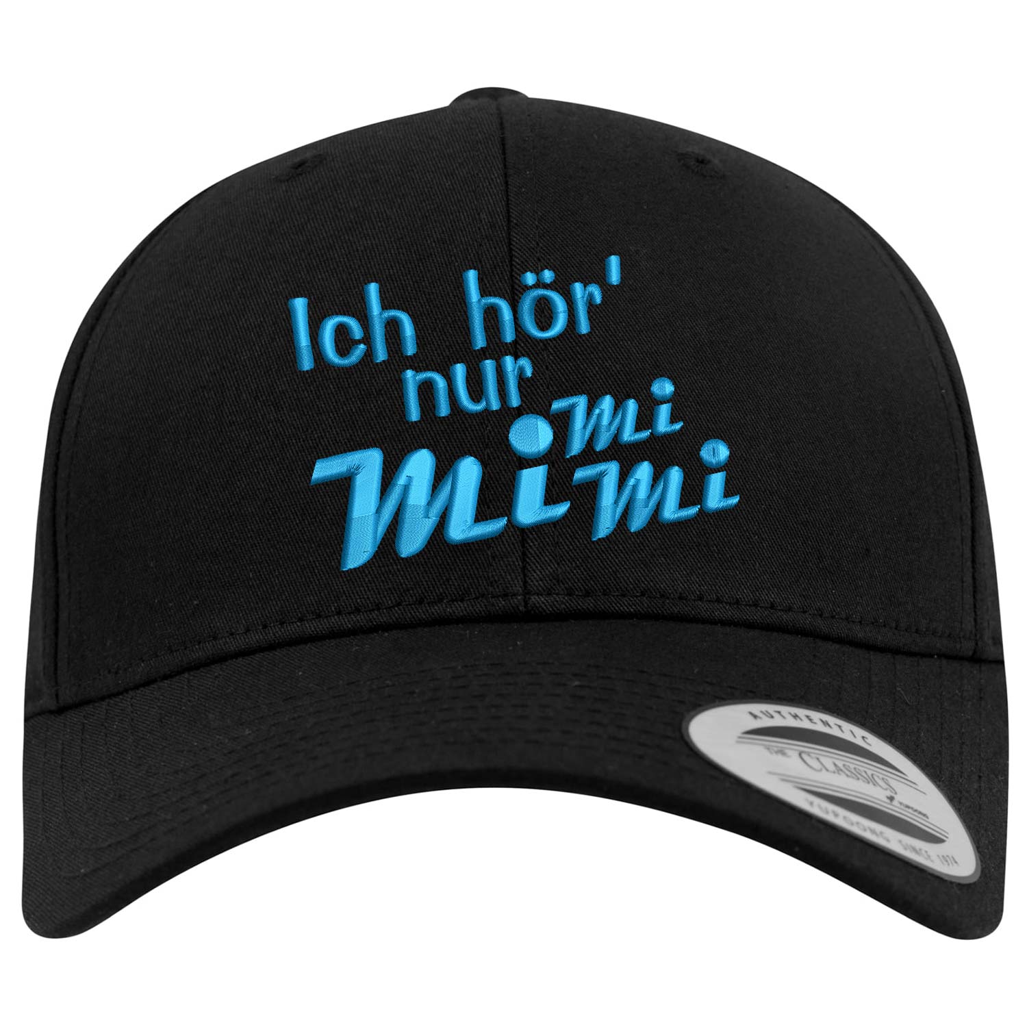 Curved Classic Snapback Cap "Ich höre nur Mimimi"