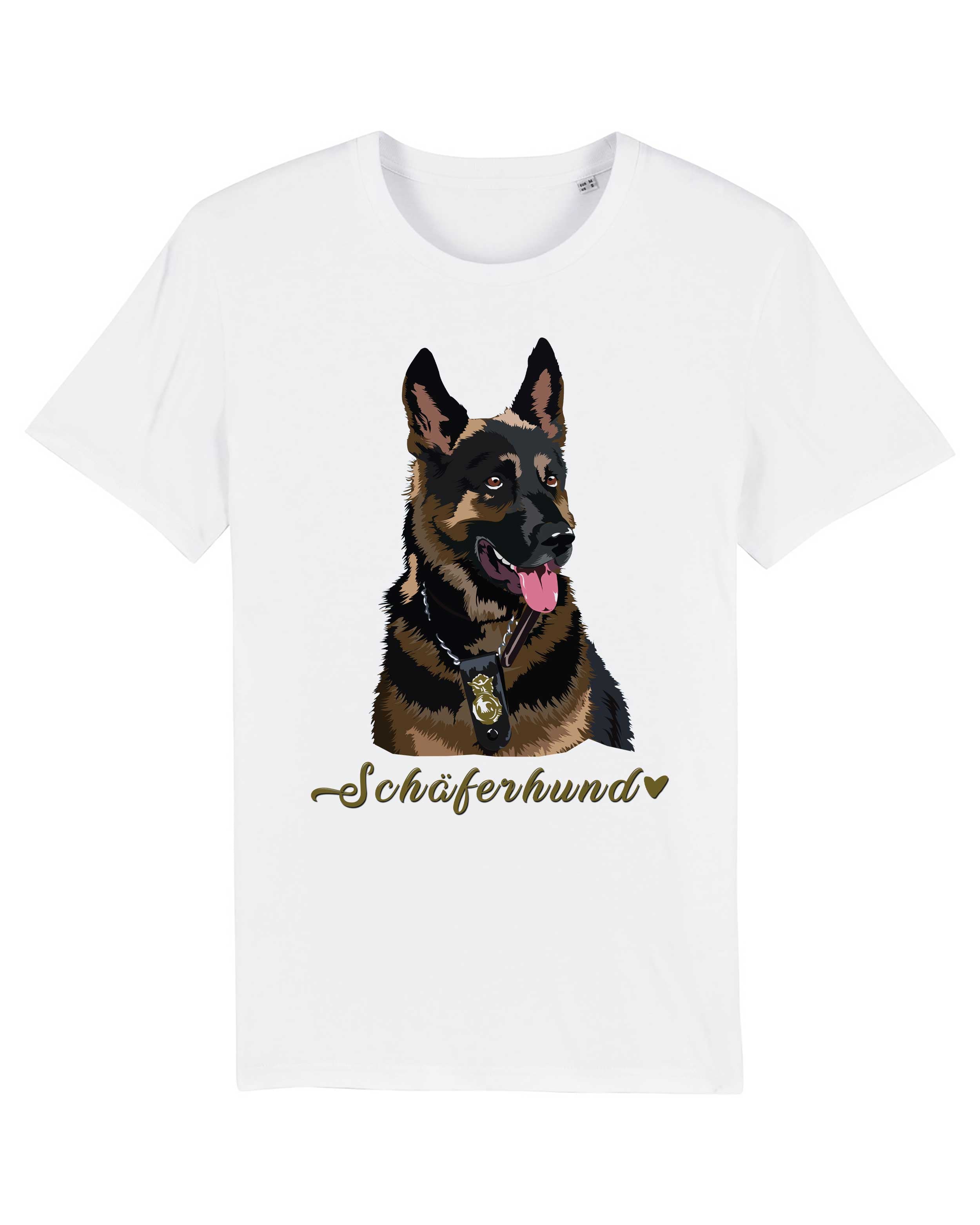 T-Shirt Schäferhund, Bio-Baumwolle, Unisex, Damen, Kids