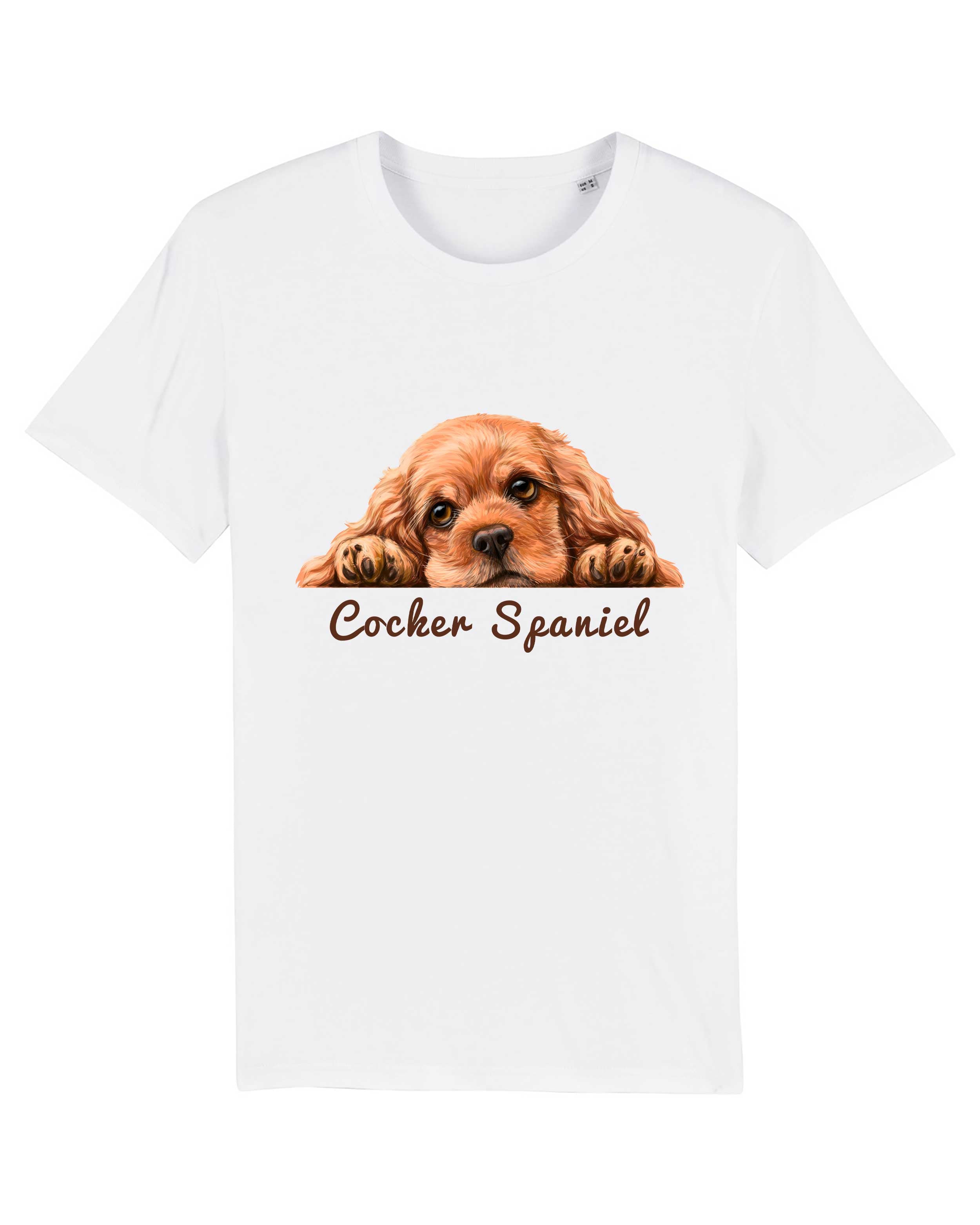 T-Shirt Cocker Spaniel, Bio-Baumwolle, Unisex, Damen, Kids