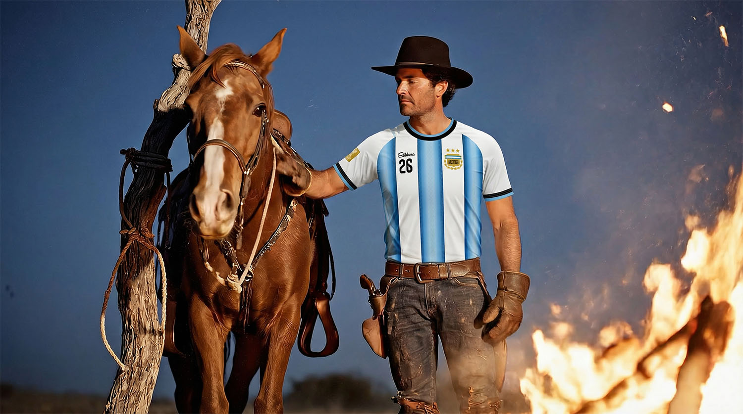 Argentinien WM 2026 Fan-Trikot inkl. Name und Nummer (Druck)