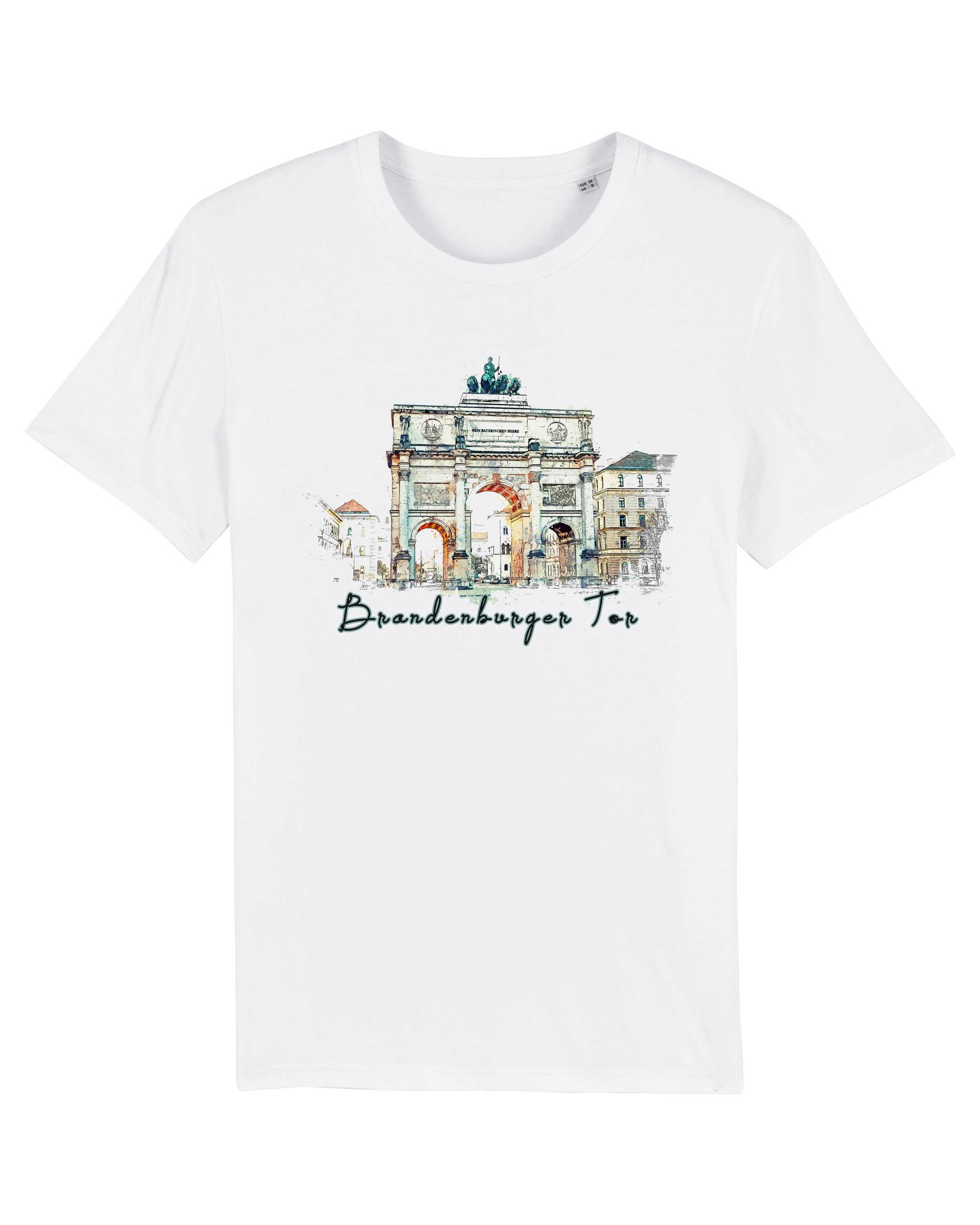 T-Shirt Berlin Brandenburger Tor Stadt, Bio-Baumwolle, Unisex, Damen, Kids