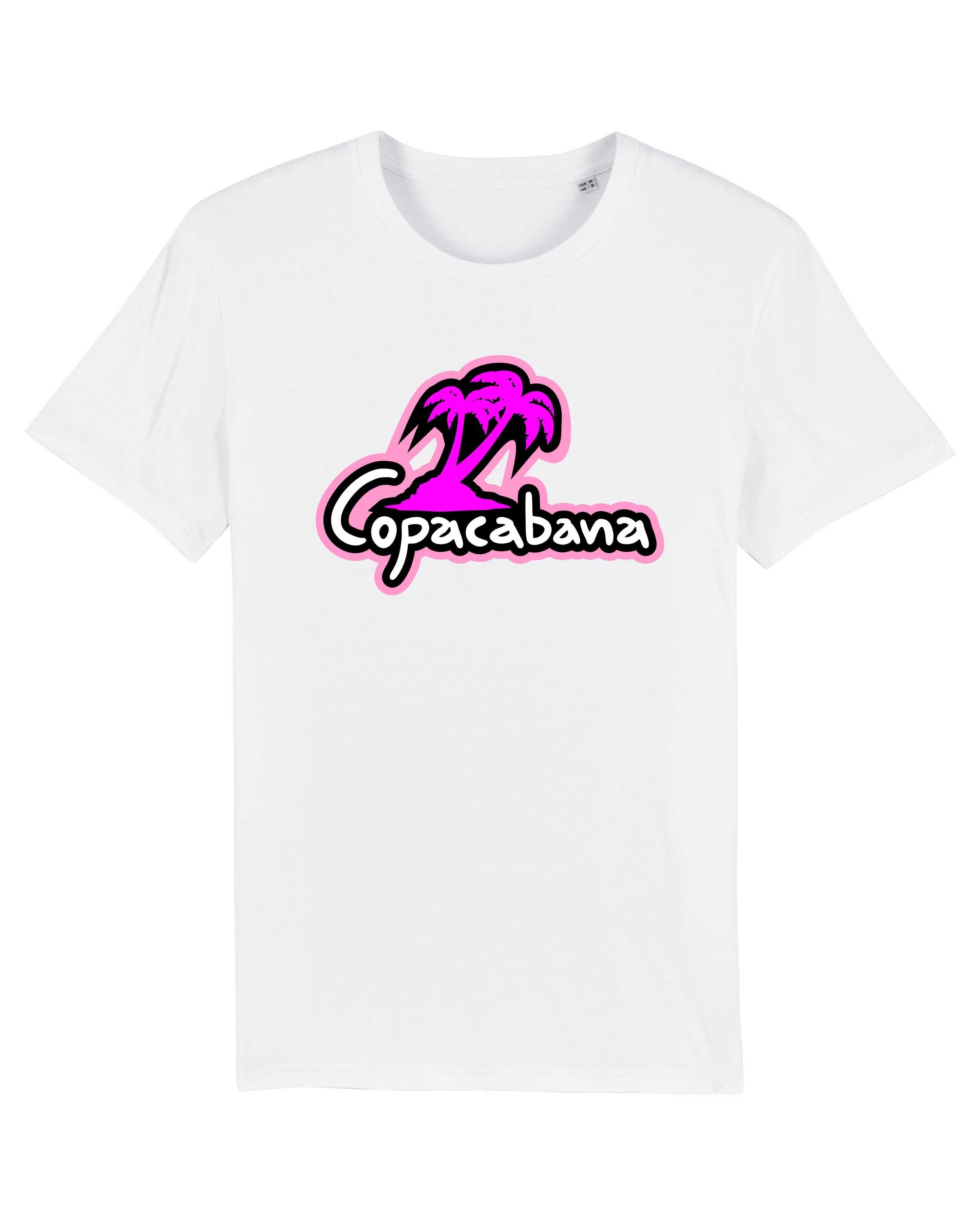 T-Shirt Copacabana Pink Stadt, Bio-Baumwolle, Unisex, Damen, Kids