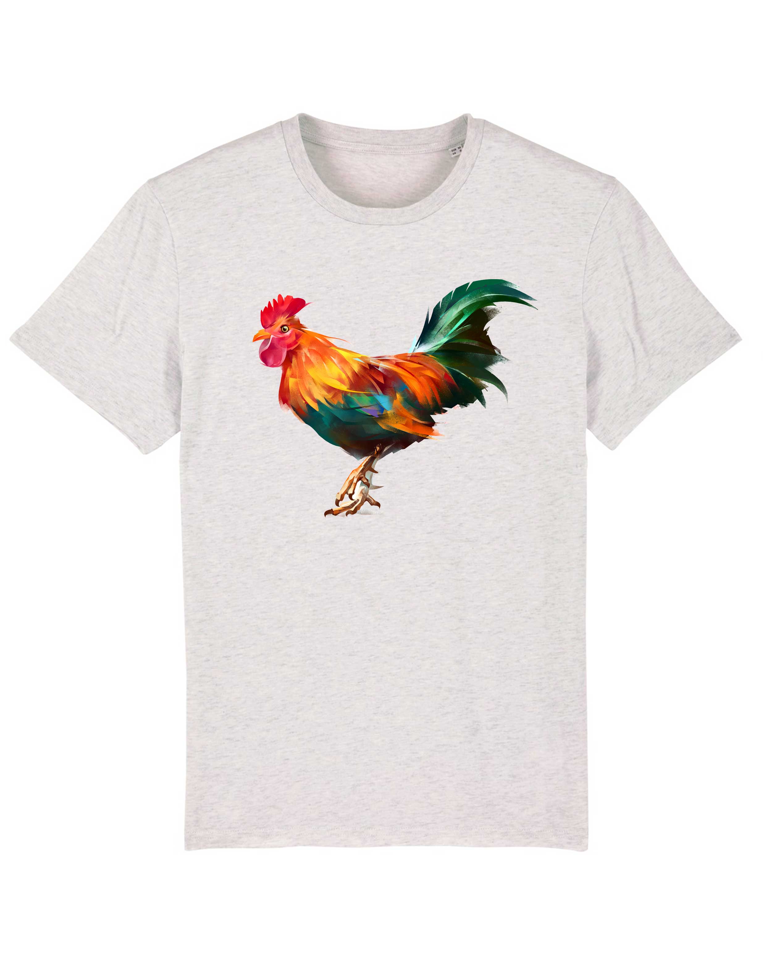 T-Shirt Hahn Tiere, Bio-Baumwolle, Unisex, Damen, Kids