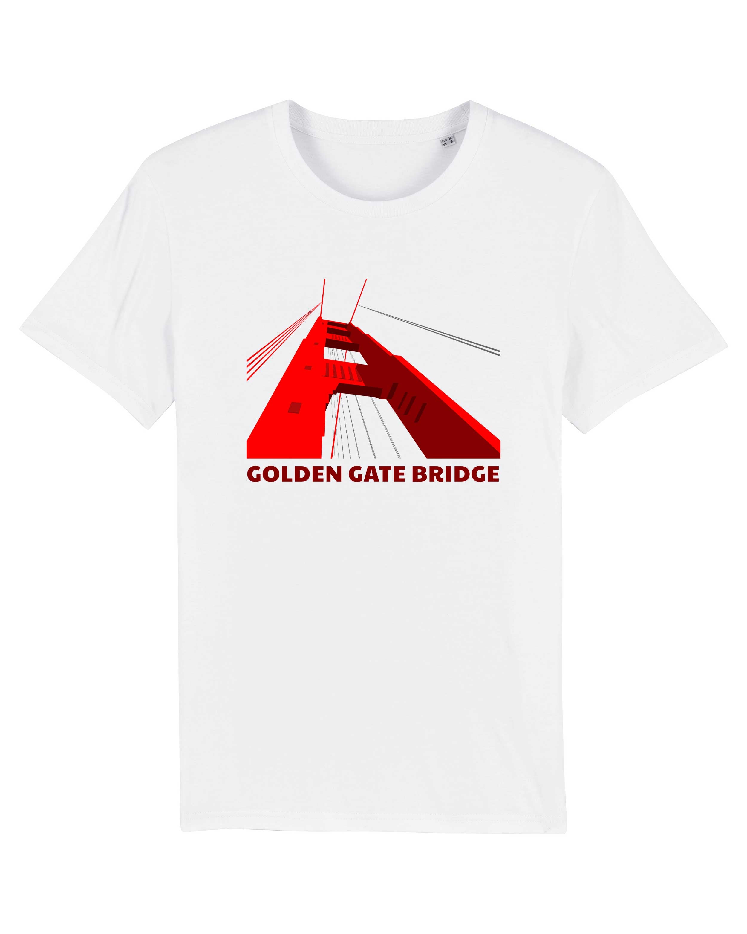 T-Shirt San Francisco Golden Gate Stadt, Bio-Baumwolle, Unisex, Damen, Kids