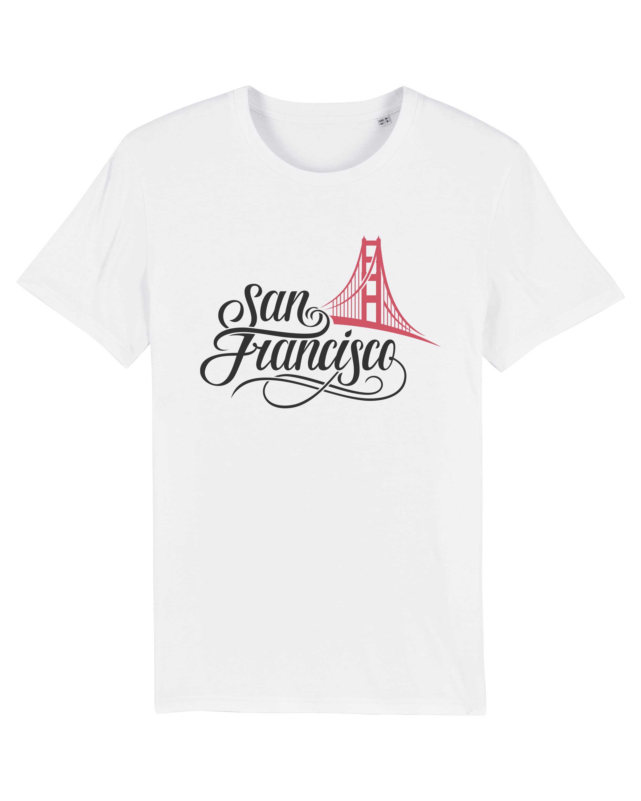 T-Shirt San Francisco Stadt, Bio-Baumwolle, Unisex, Damen, Kids