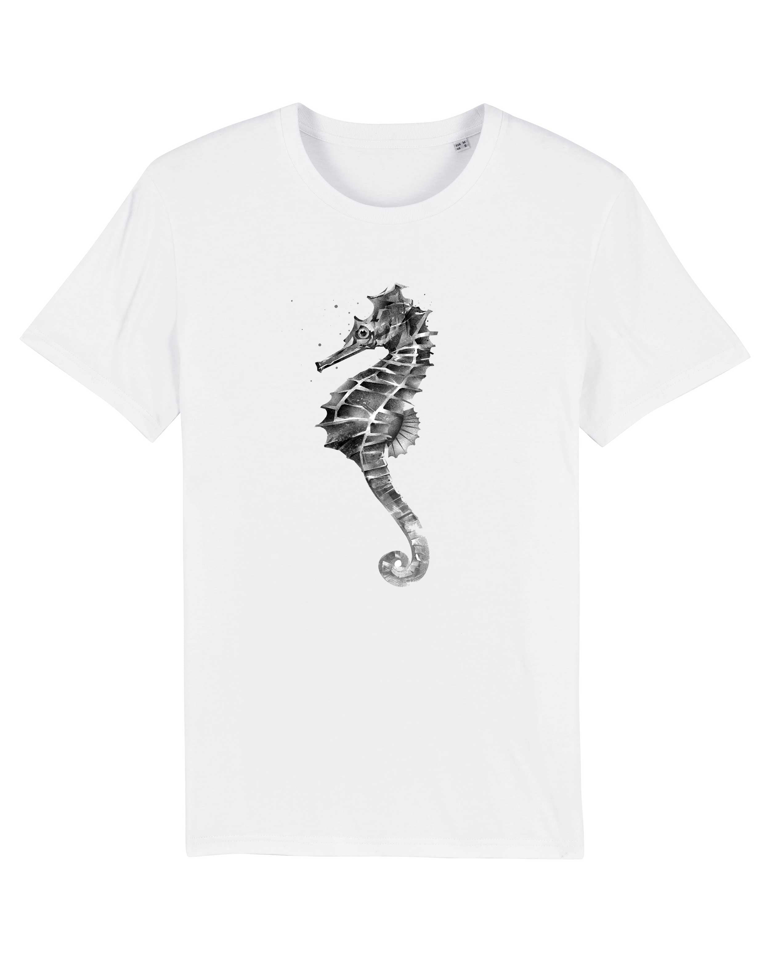 T-Shirt Seepferdchen Tiere, Bio-Baumwolle, Unisex, Damen, Kids