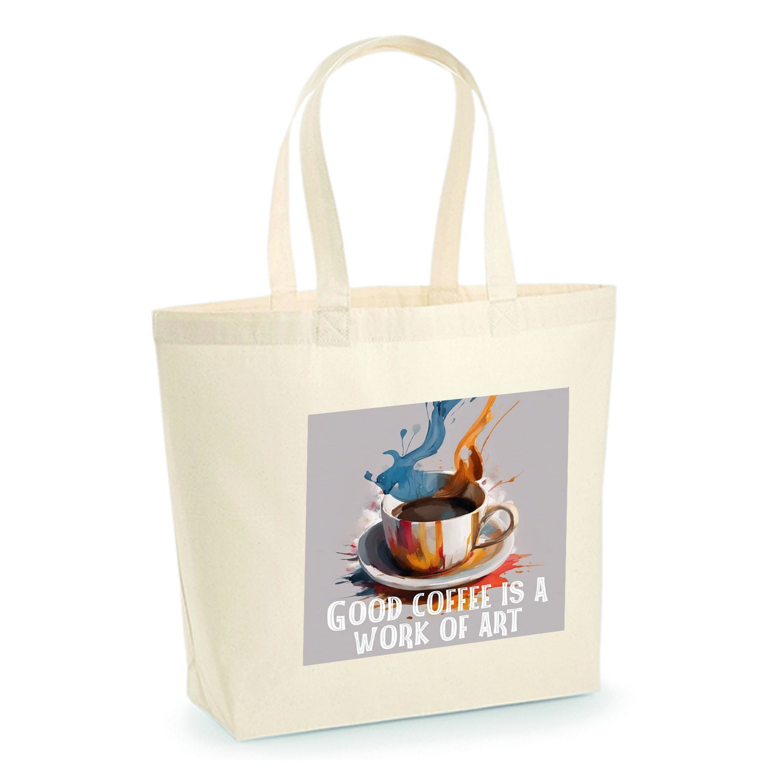 Baumwolltasche "Good Coffee is a work of art"