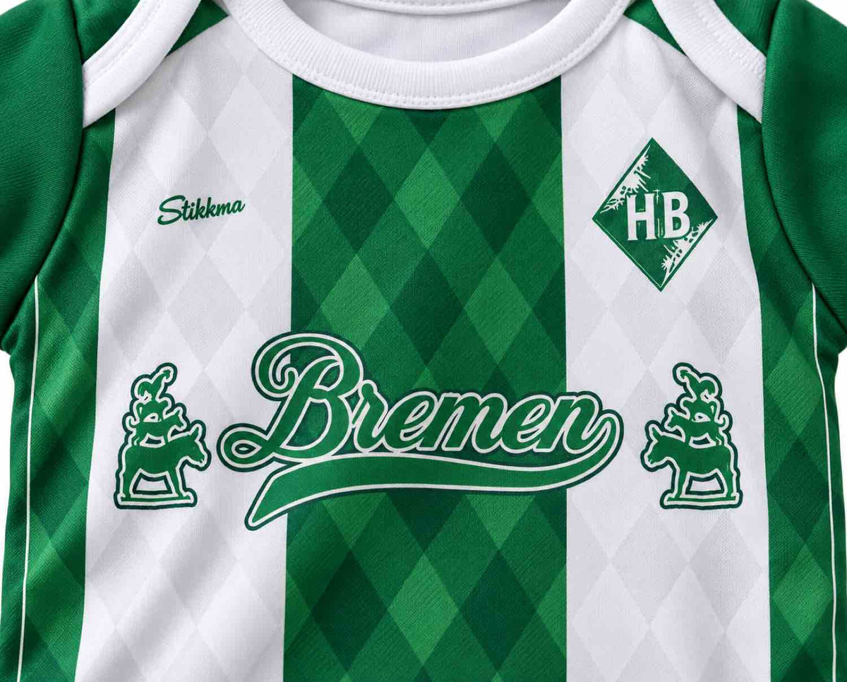 Bremen Baby Body 26/27 Heim inkl. Name und Nummer (Druck)