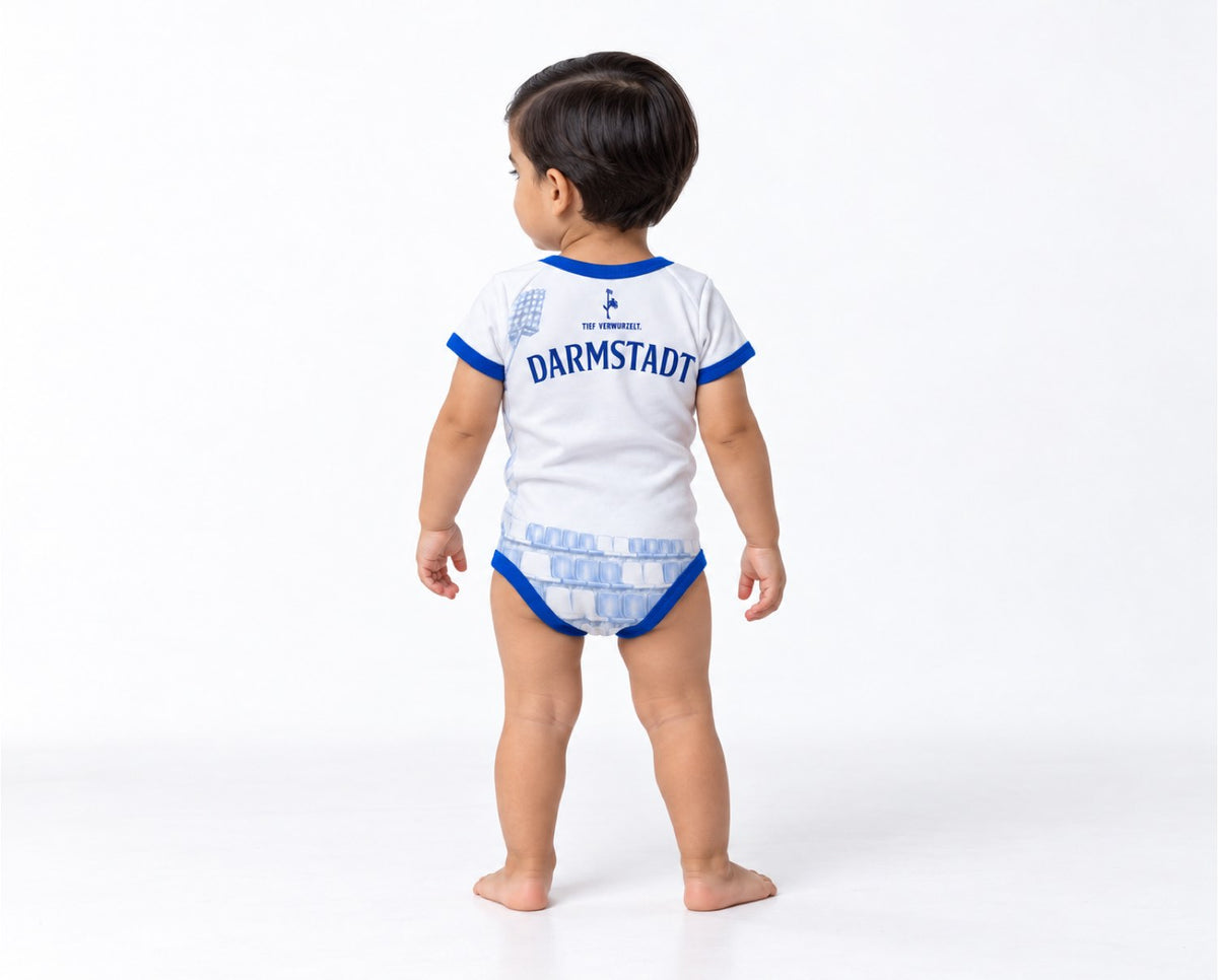Darmstadt Baby Body 26/27 Auswärts inkl. Name und Nummer (Druck)