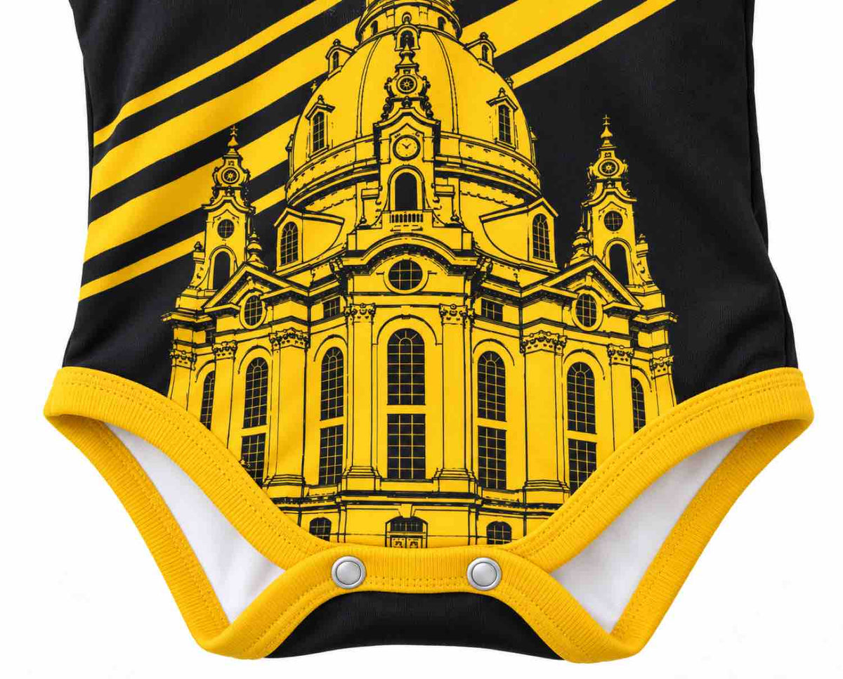 Dresden Baby Body 26/27 Auswärts inkl. Name und Nummer (Druck)