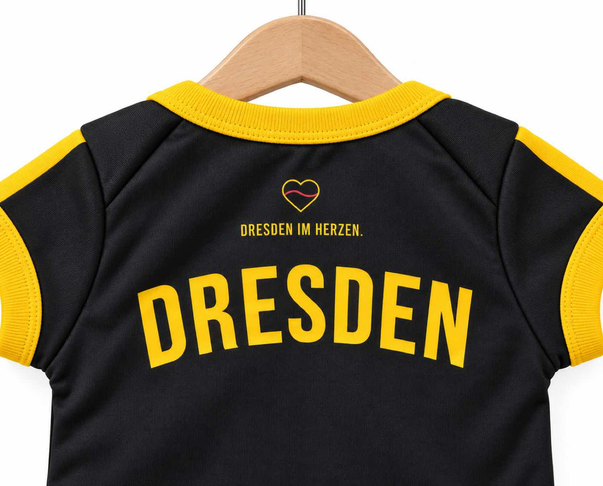 Dresden Baby Body 26/27 Auswärts inkl. Name und Nummer (Druck)