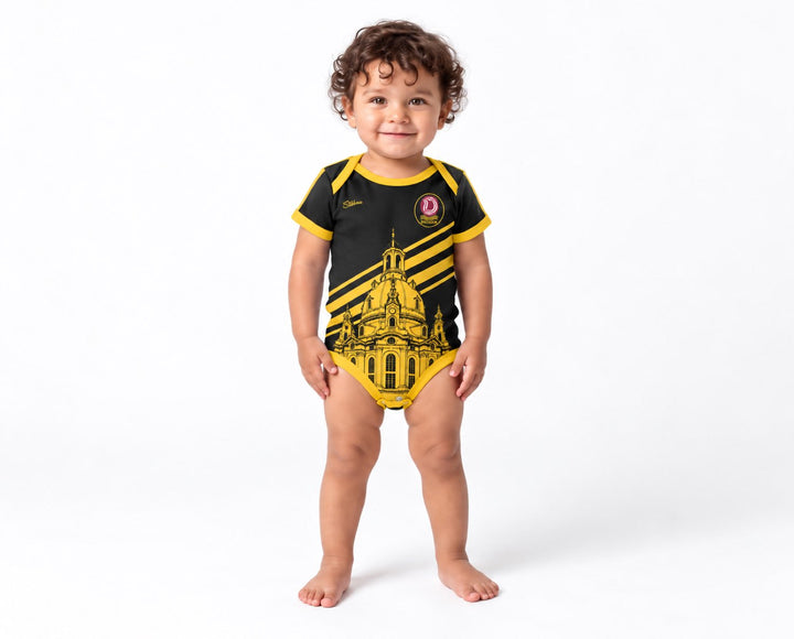 Dresden Baby Body 26/27 Auswärts inkl. Name und Nummer (Druck)