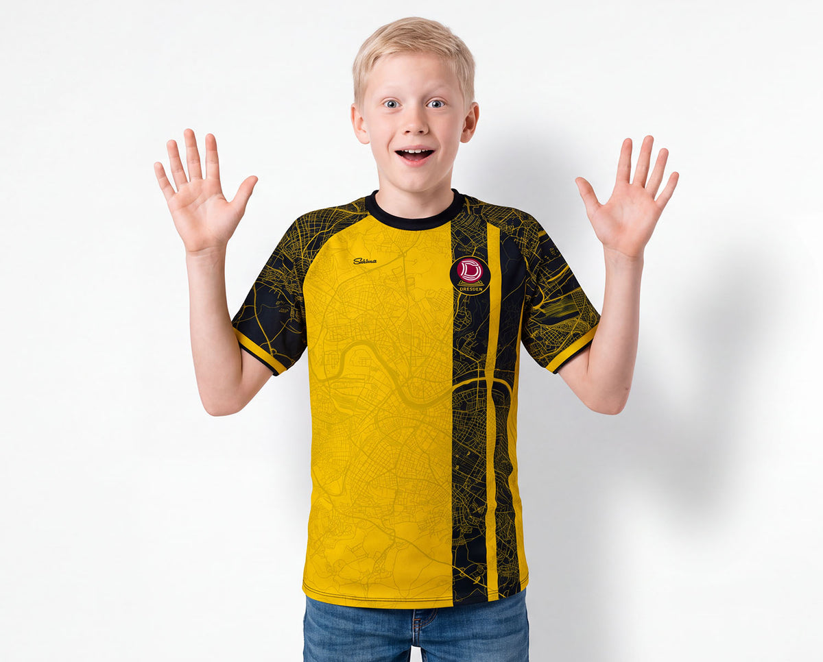 Dresden Fan-Trikot Kids 26/27 Heim inkl. Name und Nummer (Druck)