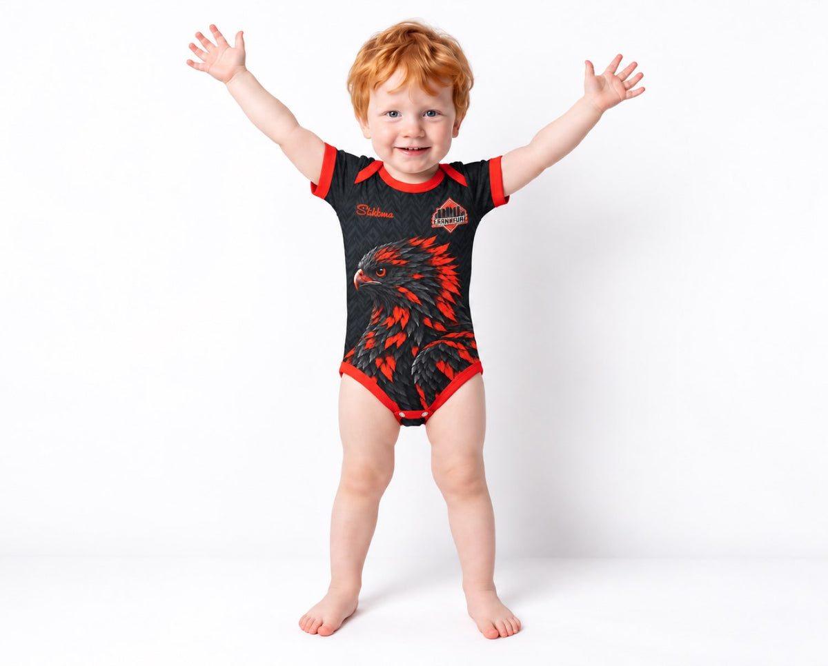 Frankfurt Baby Body 26/27 "Adler" inkl. Name und Nummer (Druck)