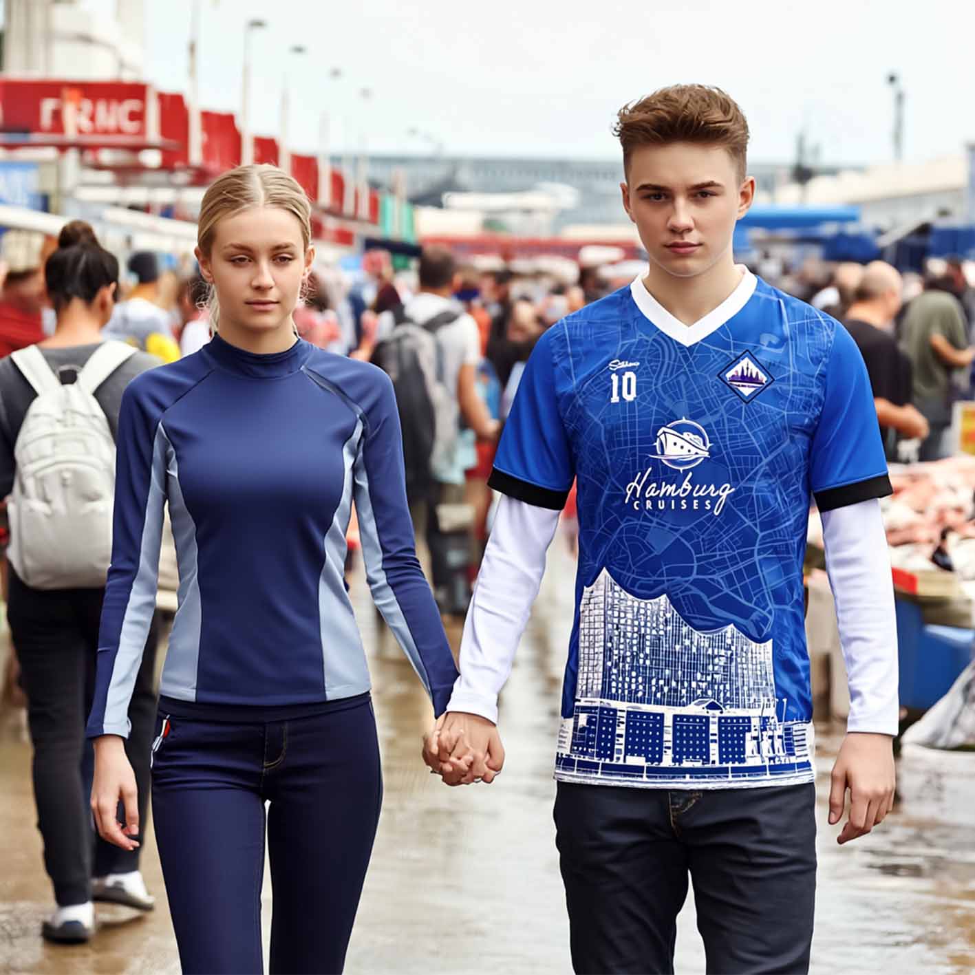 Hamburg Fan-Trikot Auswärts 25/26 inkl. Name und Nummer (Druck)