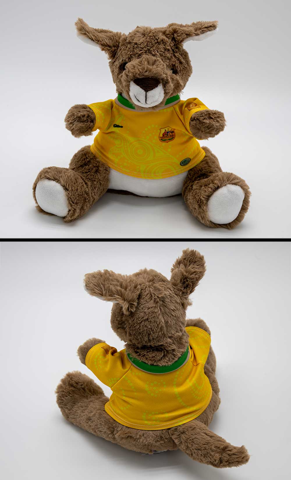Kuscheltier personalisierbar mit Fan Trikot Australien WM2026 inkl. kostenloser Personalisierung