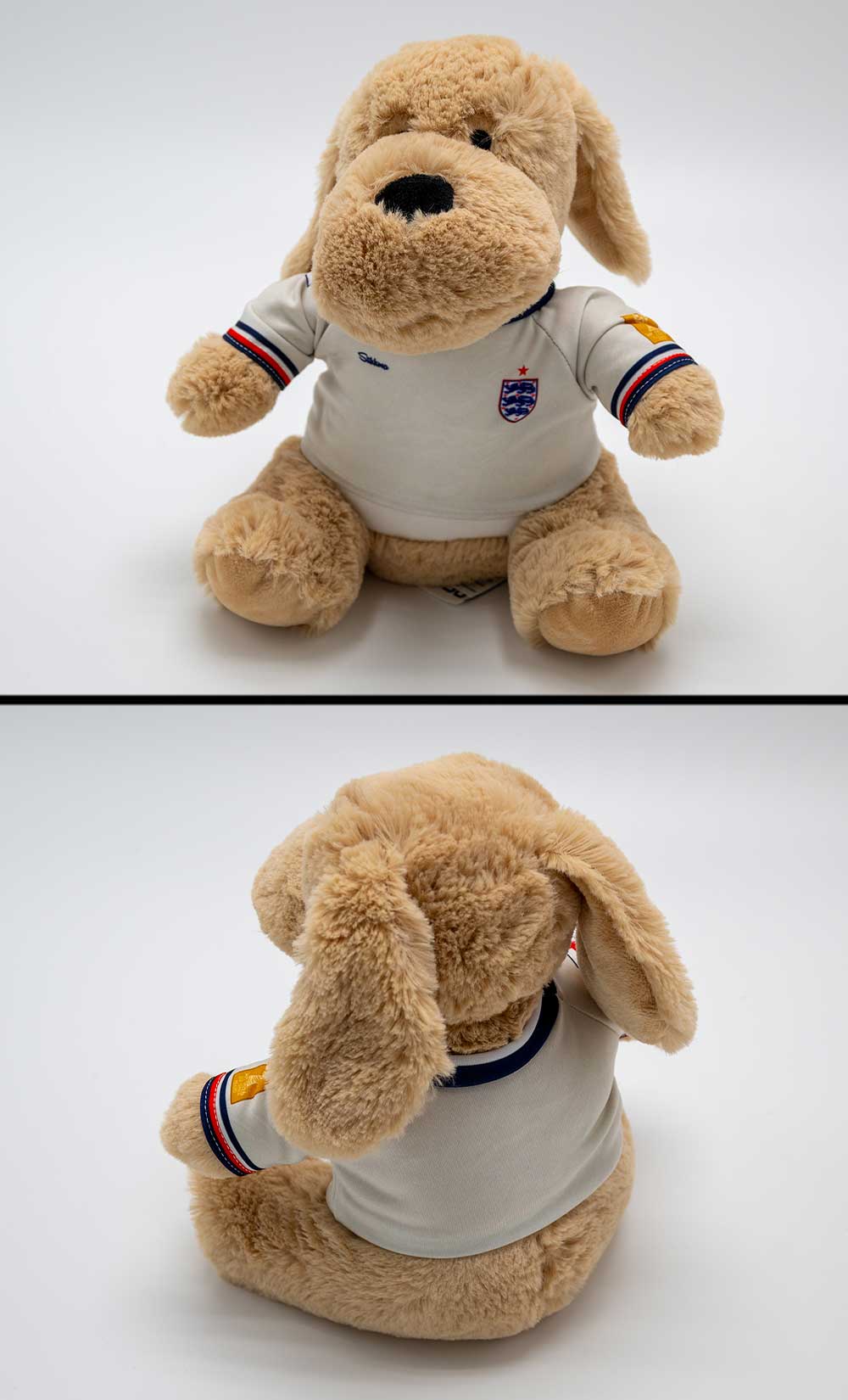 Kuscheltier personalisierbar mit Fan Trikot England WM2026 inkl. kostenloser Personalisierung