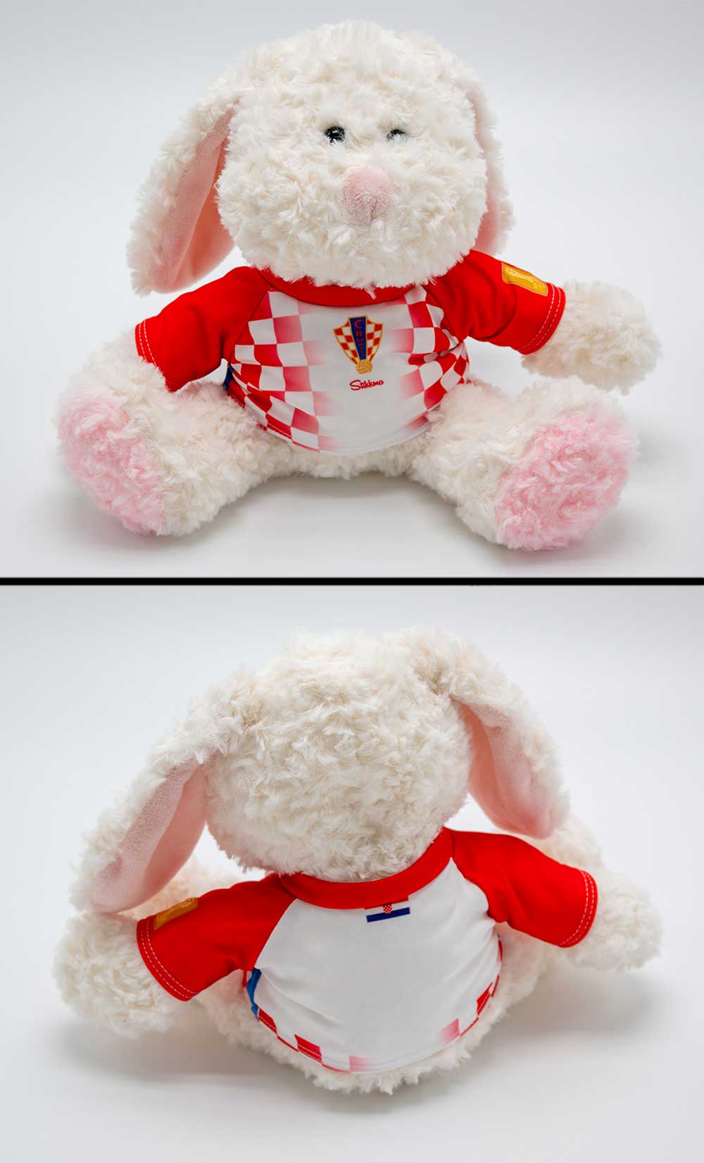 Kuscheltier personalisierbar mit Fan Trikot Kroatien WM2026 inkl. kostenloser Personalisierung