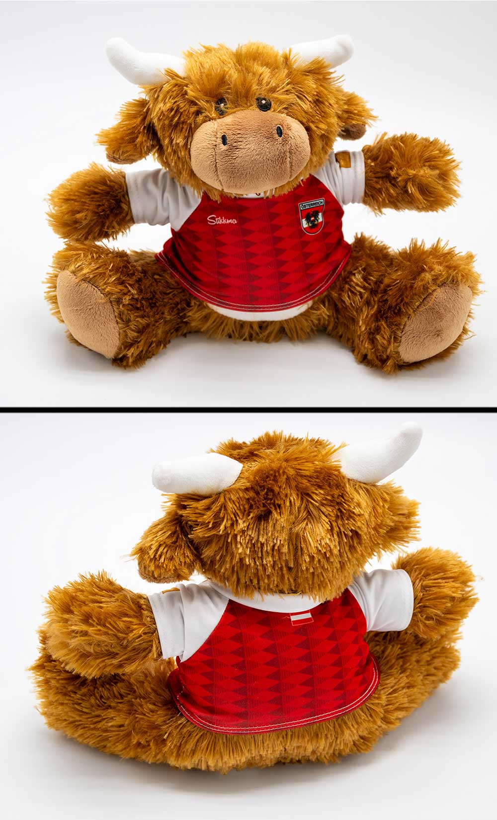 Kuscheltier personalisierbar mit Fan Trikot Österreich WM2026 inkl. kostenloser Personalisierung