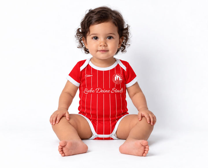 Köln Baby Body 26/27 Auswärts inkl. Name und Nummer (Druck)
