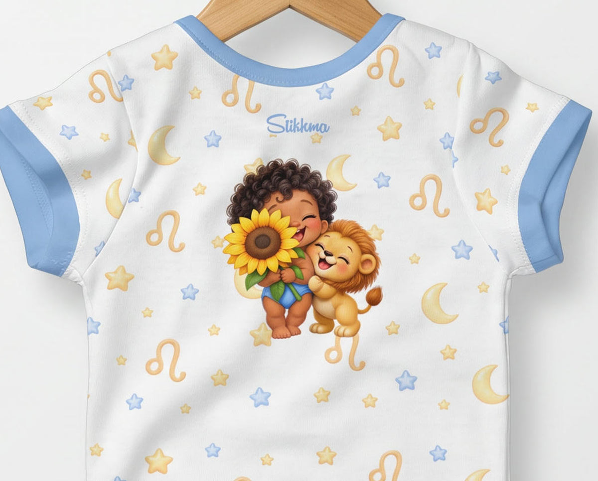 Sternzeichen Löwe Baby Body inkl. Name (Druck)